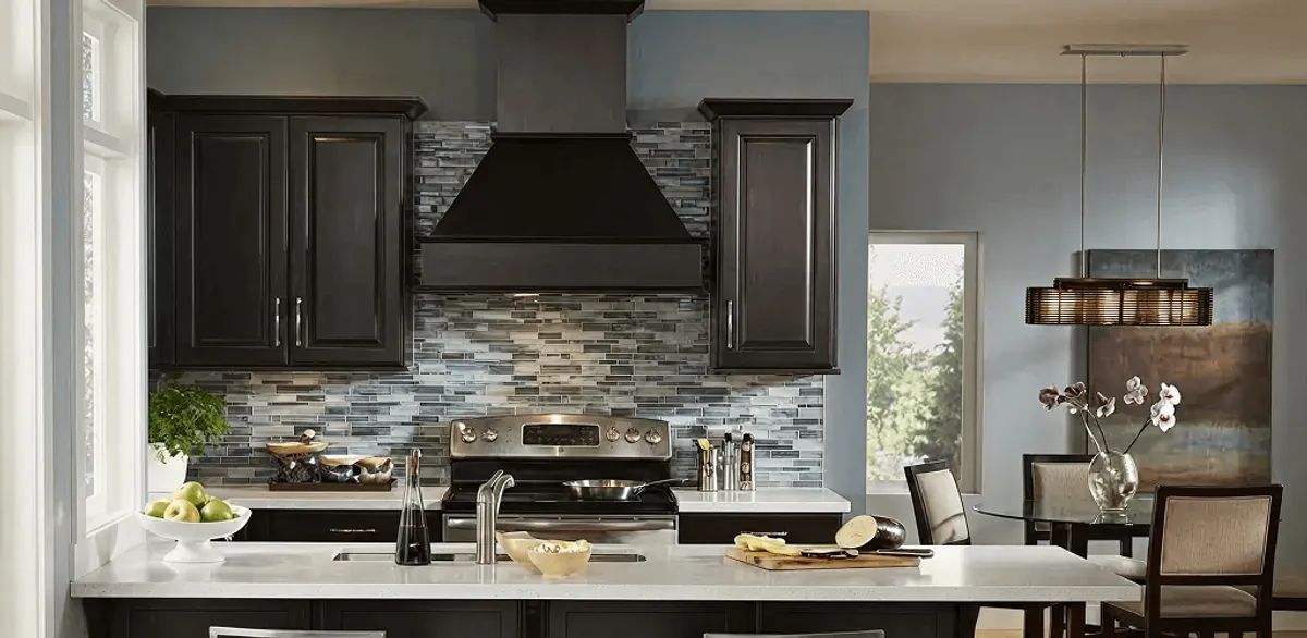 Kitchen cabinet painting and refinishing in a modern kitchen in Pasadena, CA